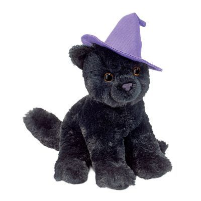 Mini Halloween Soft Cat with Hat